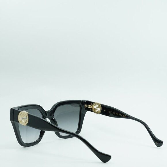 Gucci Gucci GG1023S 008 Sunglasses Black Cat Eye Frame, Grey Size ONE SIZE - 5 Thumbnail