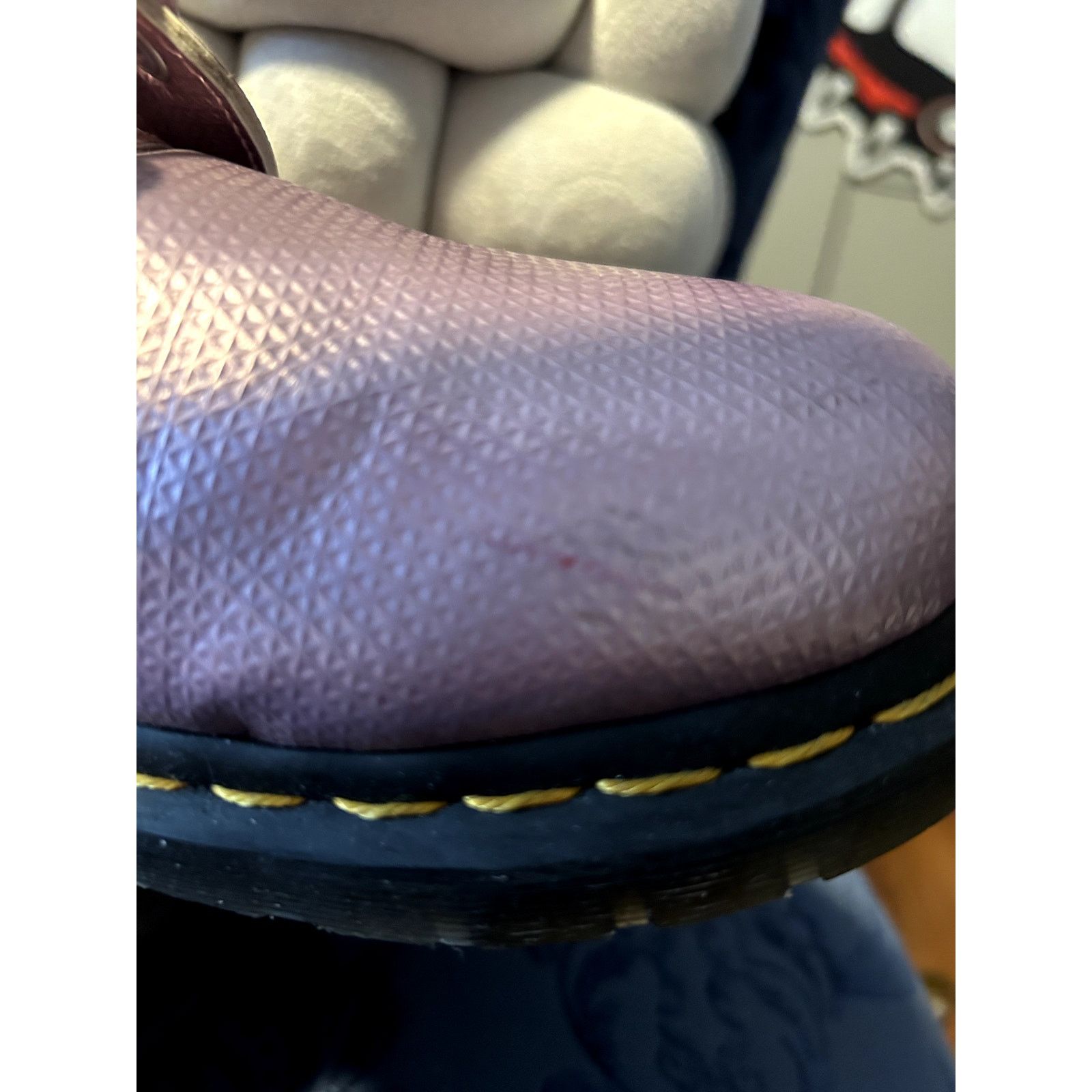 Dr. Martens Dr Martens Vegan 1460 Metallic Lavendar Emboss size 11/EU 43 Size US 11 / IT 41 - 6 Thumbnail
