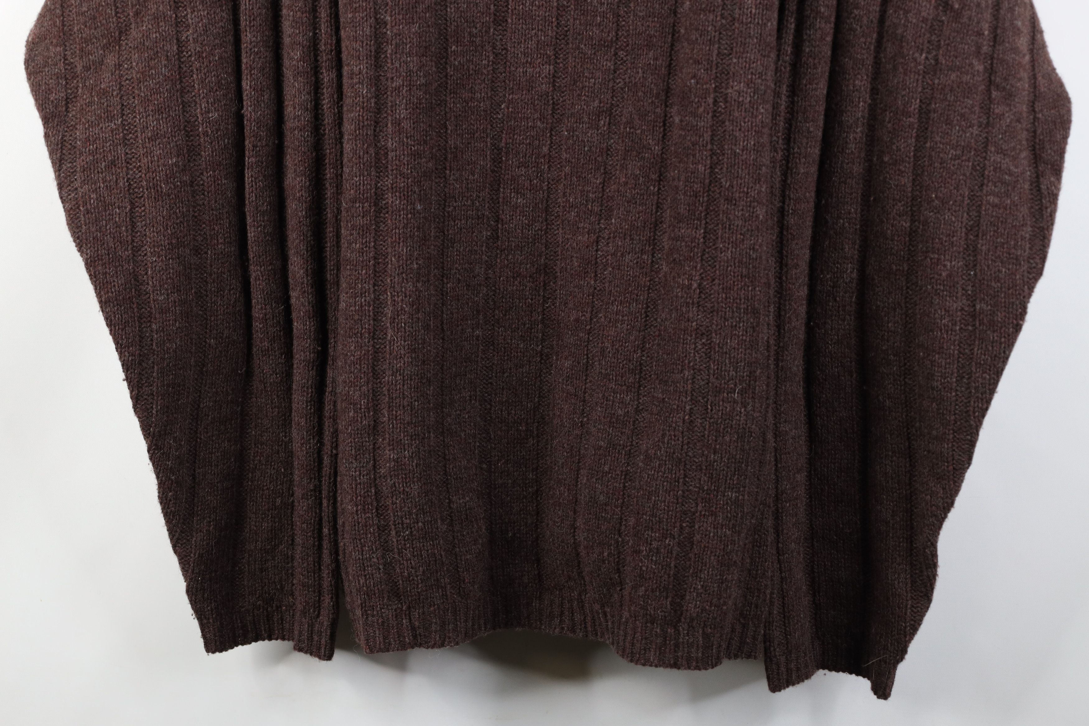 Vintage Vintage 90s Streetwear Lambswool Ribbed Crewneck Sweater Size US XL / EU 56 / 4 - 3 Thumbnail