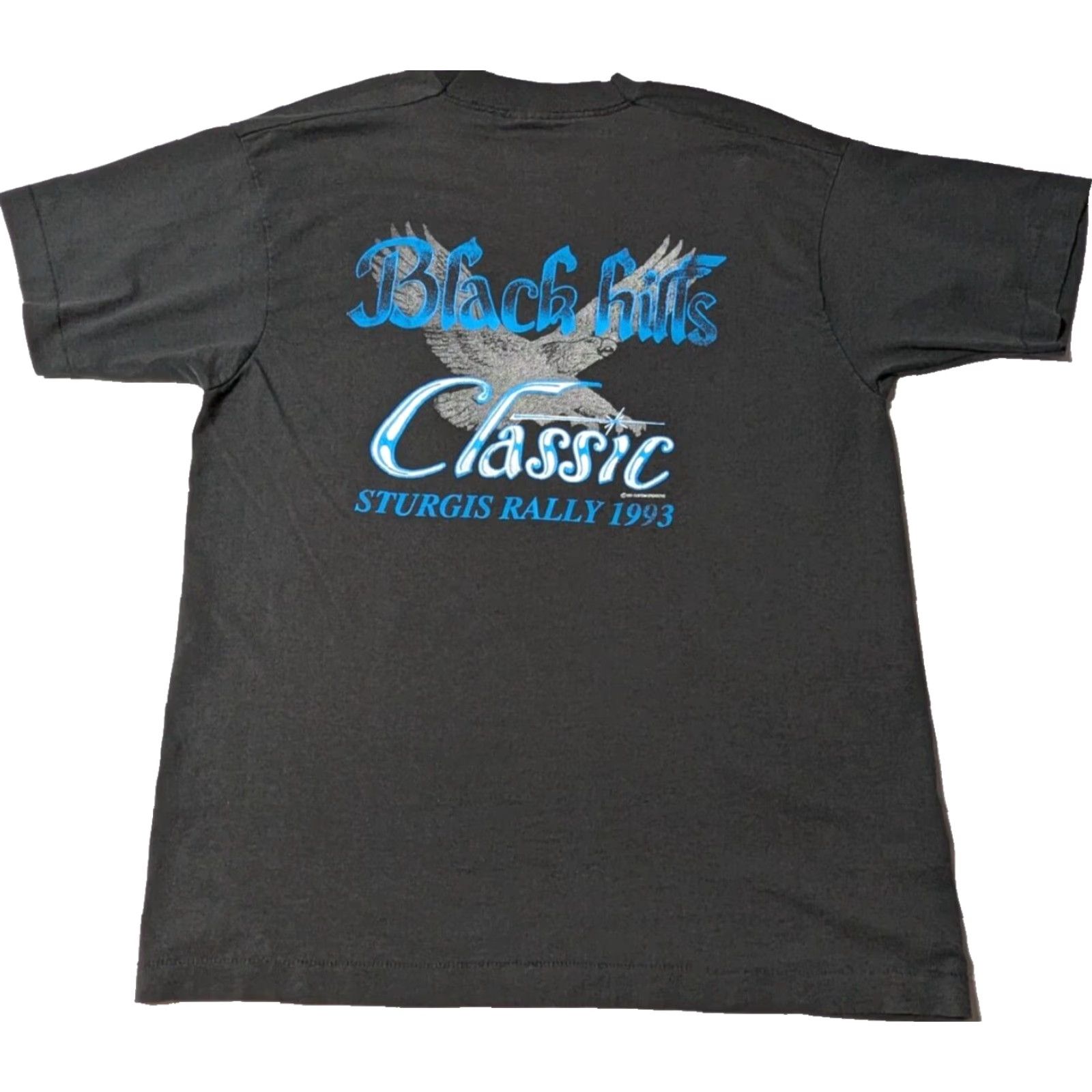 Vintage VINTAGE 1993 STURGIS 53RD BLACK HILLS RALLY Men XL Black BEST FOTL USA T-Shirt Size US XL / EU 56 / 4 - 3 Thumbnail