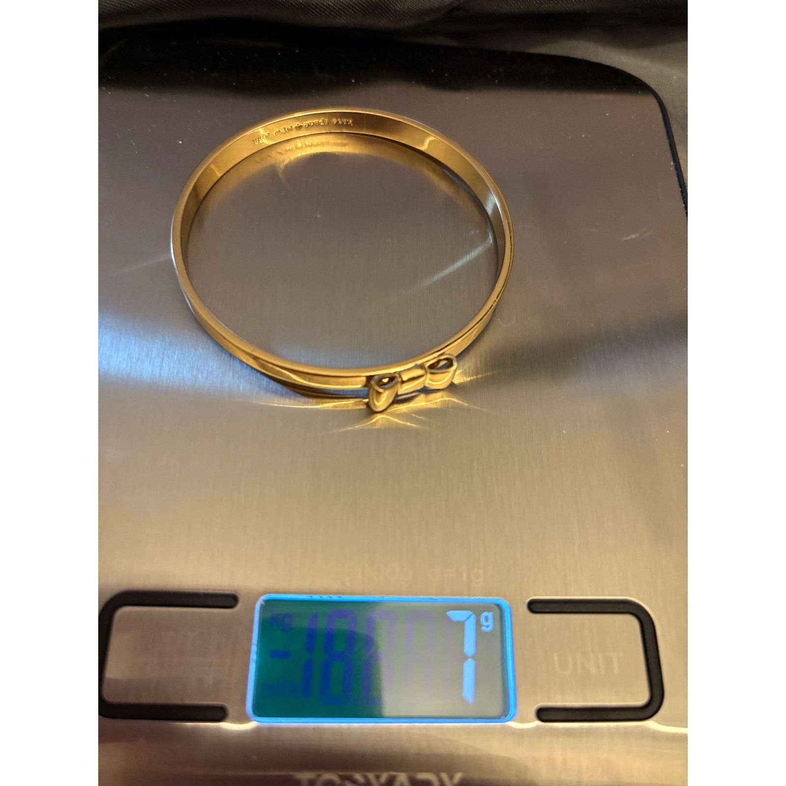 Kate Spade Kate Spade Gold Tone Bow Bangle Size 8 Size ONE SIZE - 7 Thumbnail