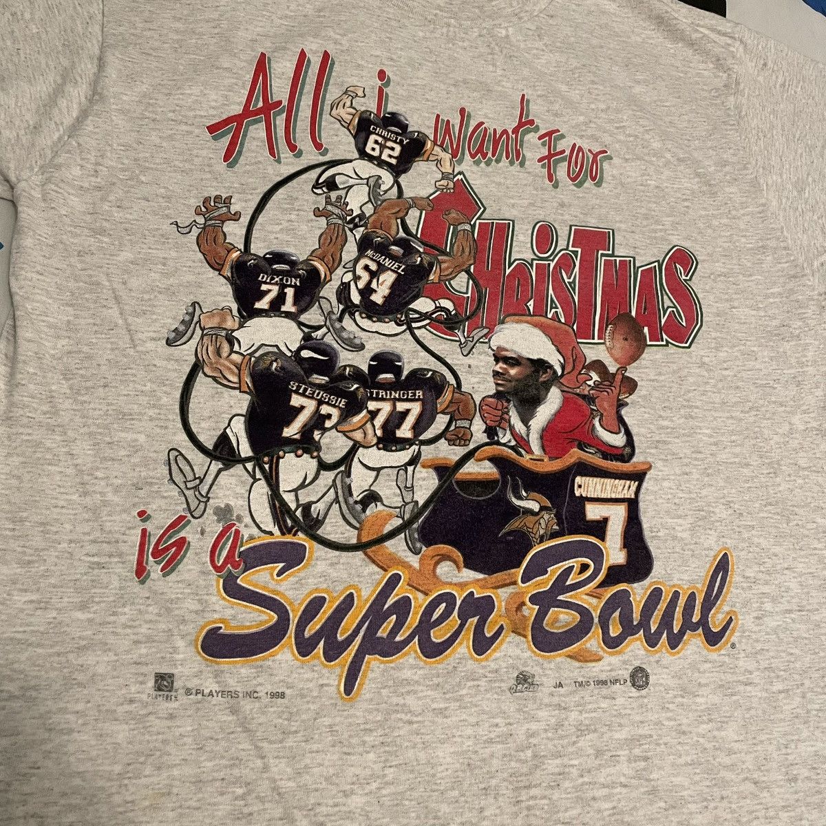 NFL × Vintage Vintage 1998 NFL Minnesota Vikings Super Bowl Football Tee Size US L / EU 52-54 / 3 - 3 Thumbnail