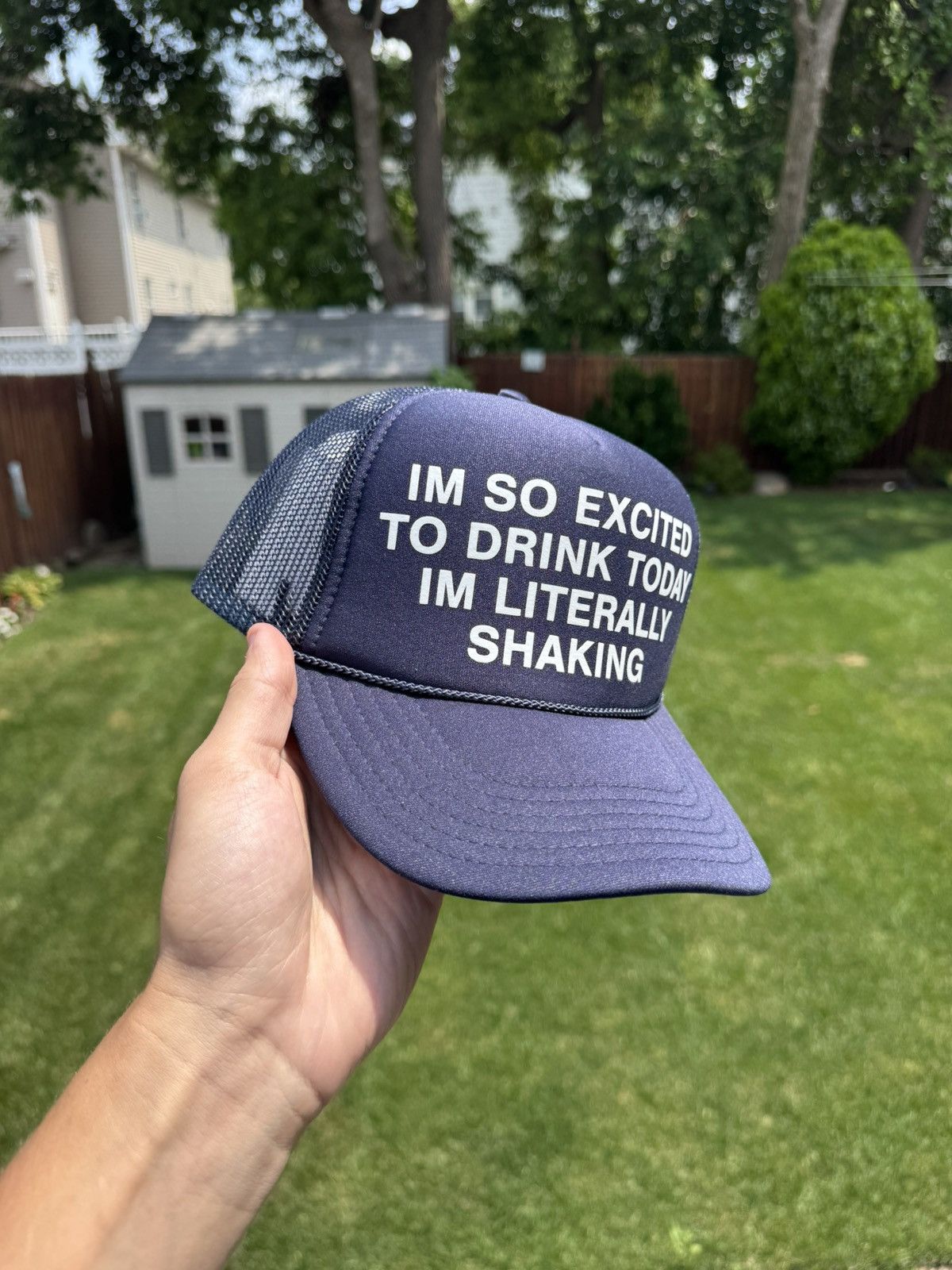Other Excited to Drink Foam Trucker Hat Size ONE SIZE - 2 Thumbnail