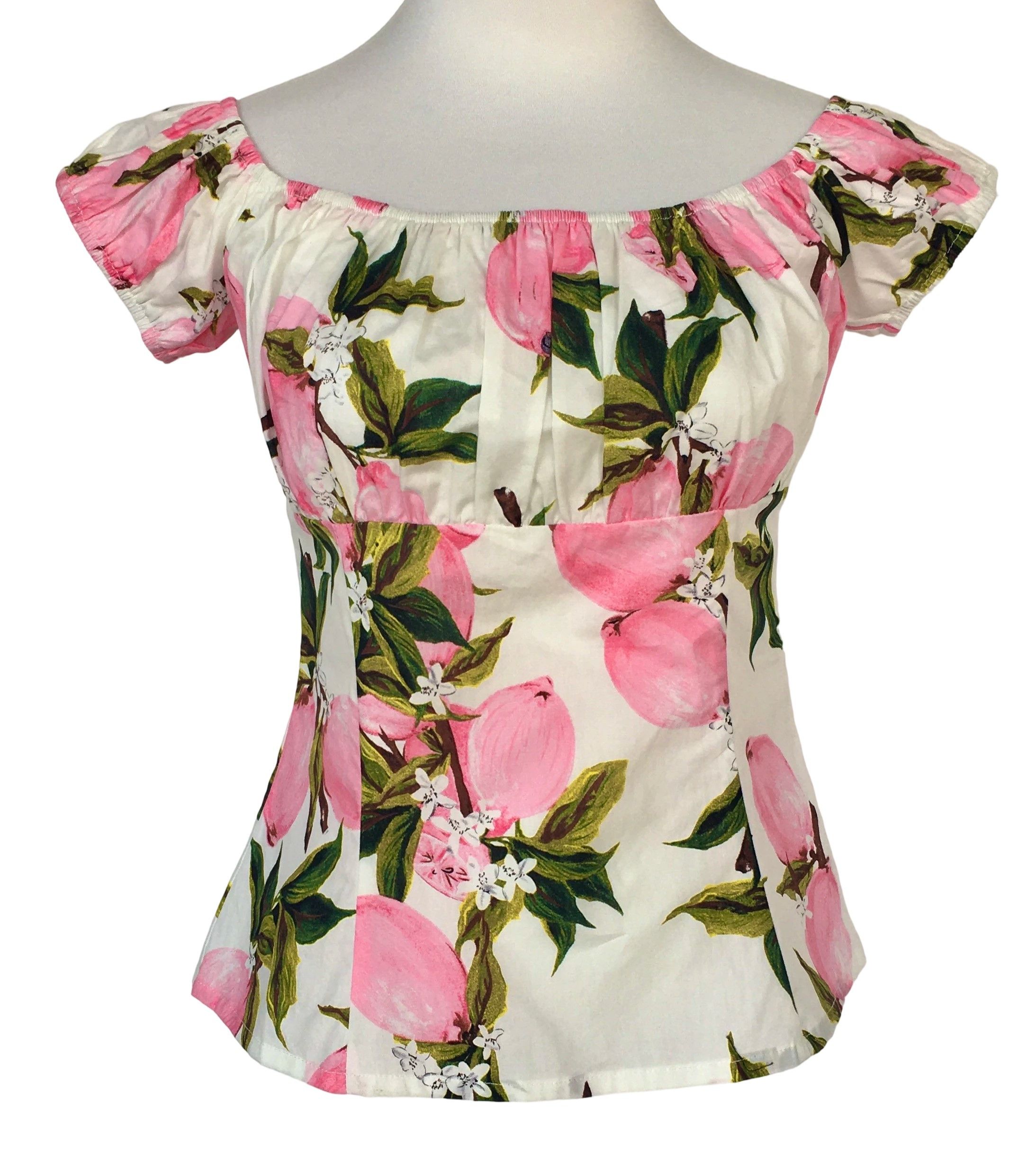 Other Women tops lemon print off shoulder slim fit Size XXL / US 16-18 / IT 52-54 - 1 Thumbnail