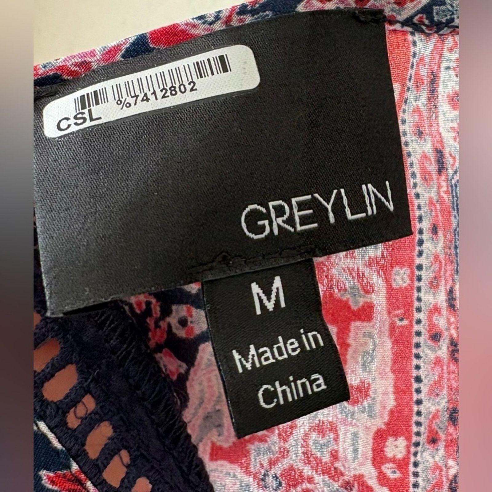 Other Greylin | Muticolor Sleeveless Paisley Blouse | Medium Size M / US 6-8 / IT 42-44 - 3 Thumbnail
