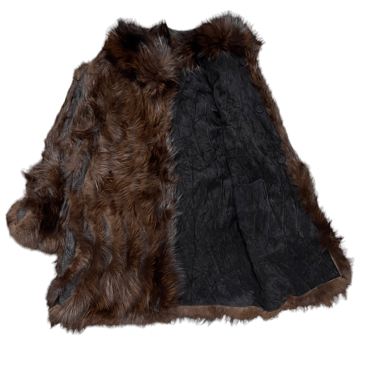 Japanese Brand Vintage Fox Fur Pig Skin Leather Jacket Reversible Size US M / EU 48-50 / 2 - 2 Thumbnail