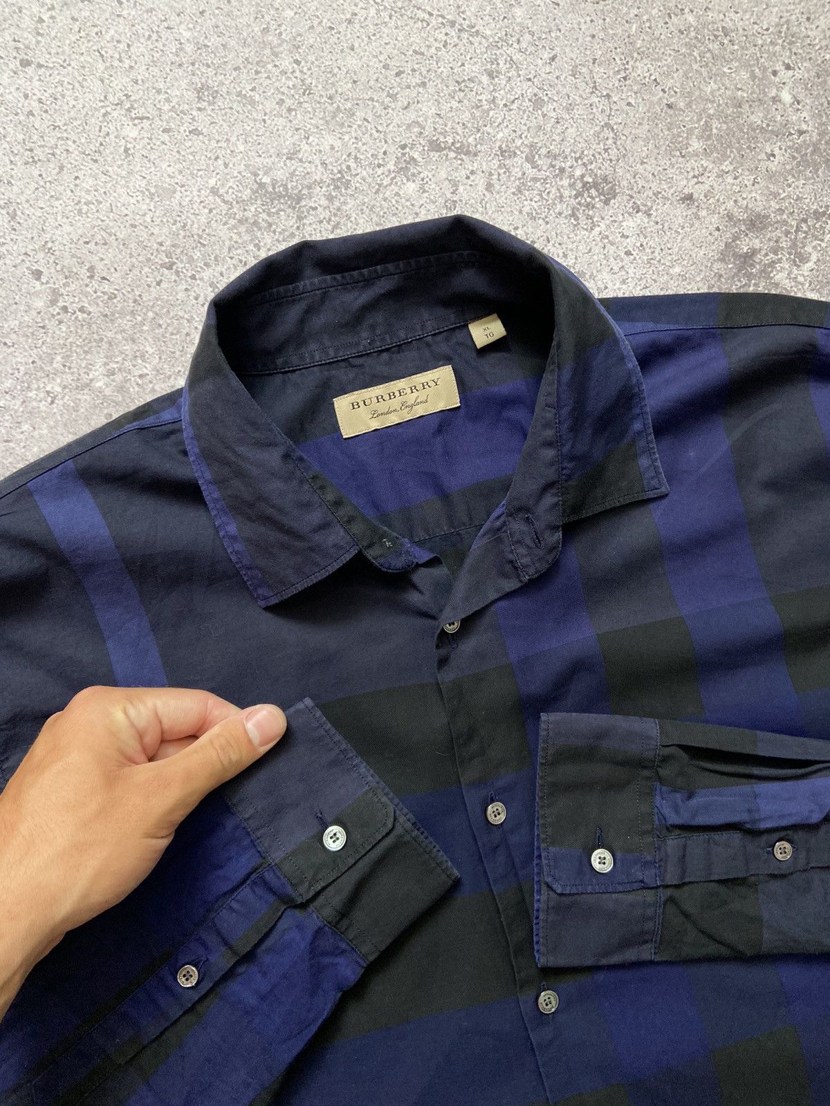 Burberry Burberry London blue Nova Check Shirt XL Size US XL / EU 56 / 4 - 2 Thumbnail