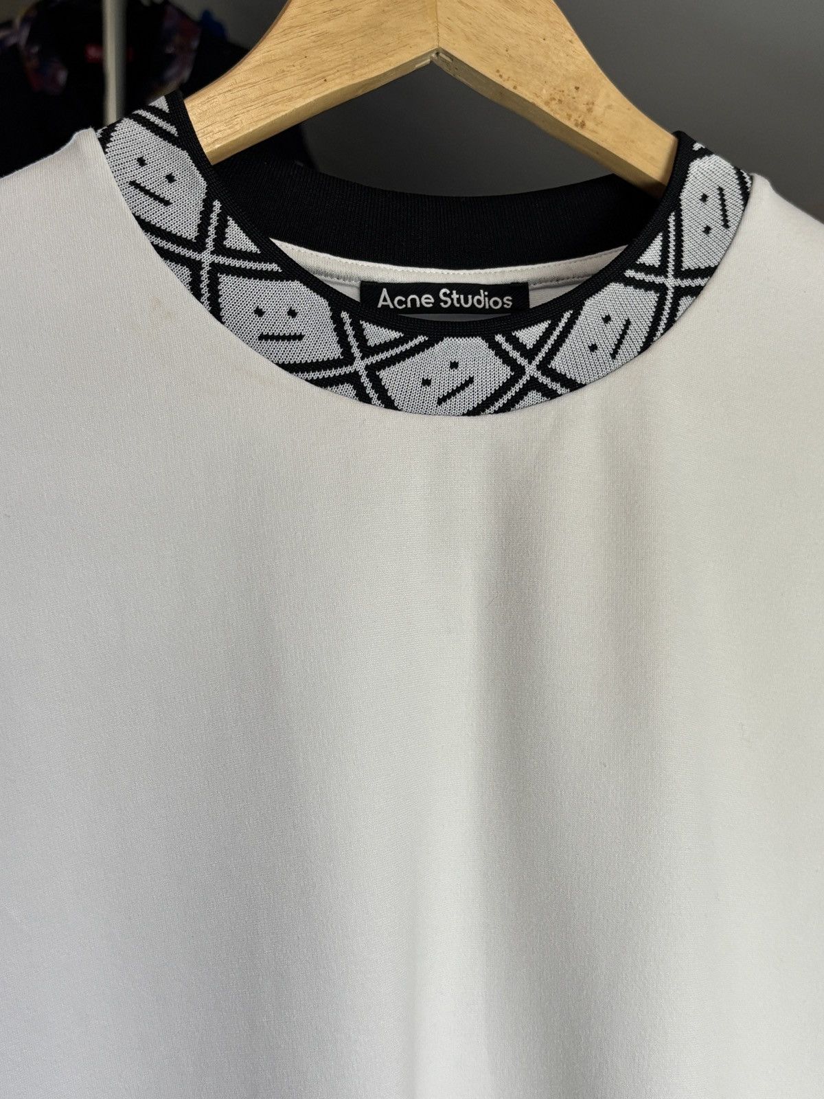 Acne Studios Acne Studios Collar Navid Face Boxy Tee Size US M / EU 48-50 / 2 - 3 Thumbnail