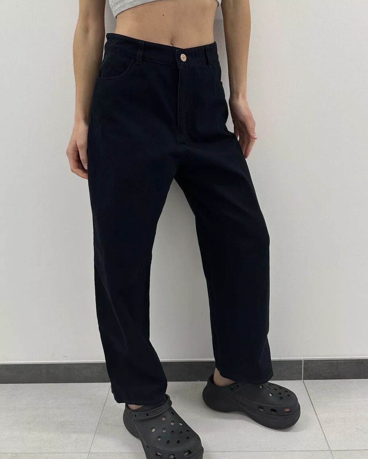 See by Chloe See By Chloe Womens Pants Trousers Black High Waist size 36 Size 25" / US 0 / IT 36 - 3 Thumbnail