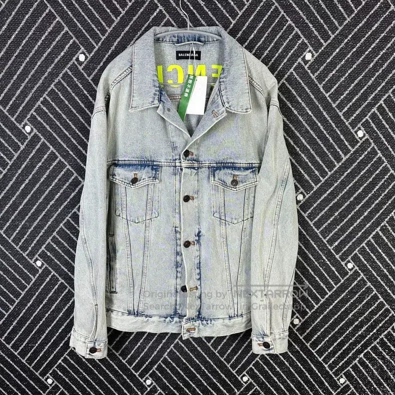 Balenciaga Balenciaga Denim Jacket Size US M / EU 48-50 / 2 - 1 Thumbnail