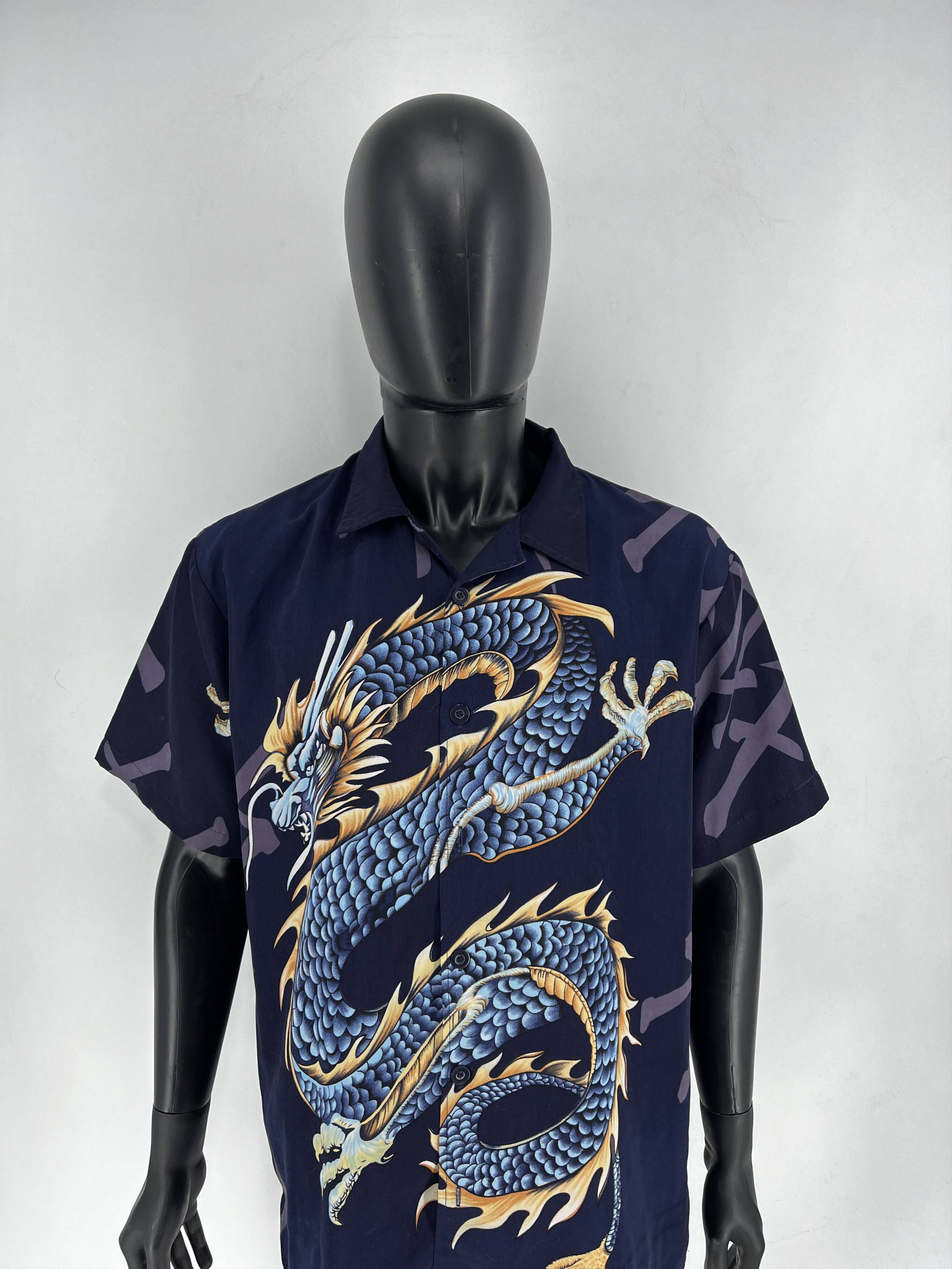Vintage Y2K vintage Hawaiian Shirt Big logo Dragon Size US M / EU 48-50 / 2 - 5 Thumbnail