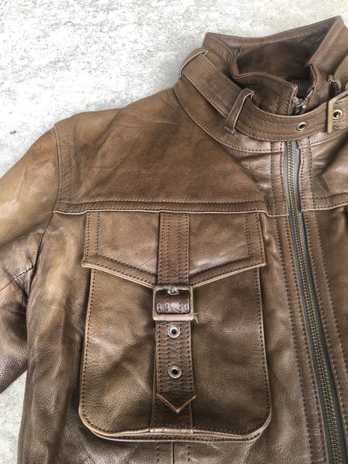 Tornado Mart Tornado Mart Leather Jacket Multipocket Bondage Size US L / EU 52-54 / 3 - 7 Thumbnail