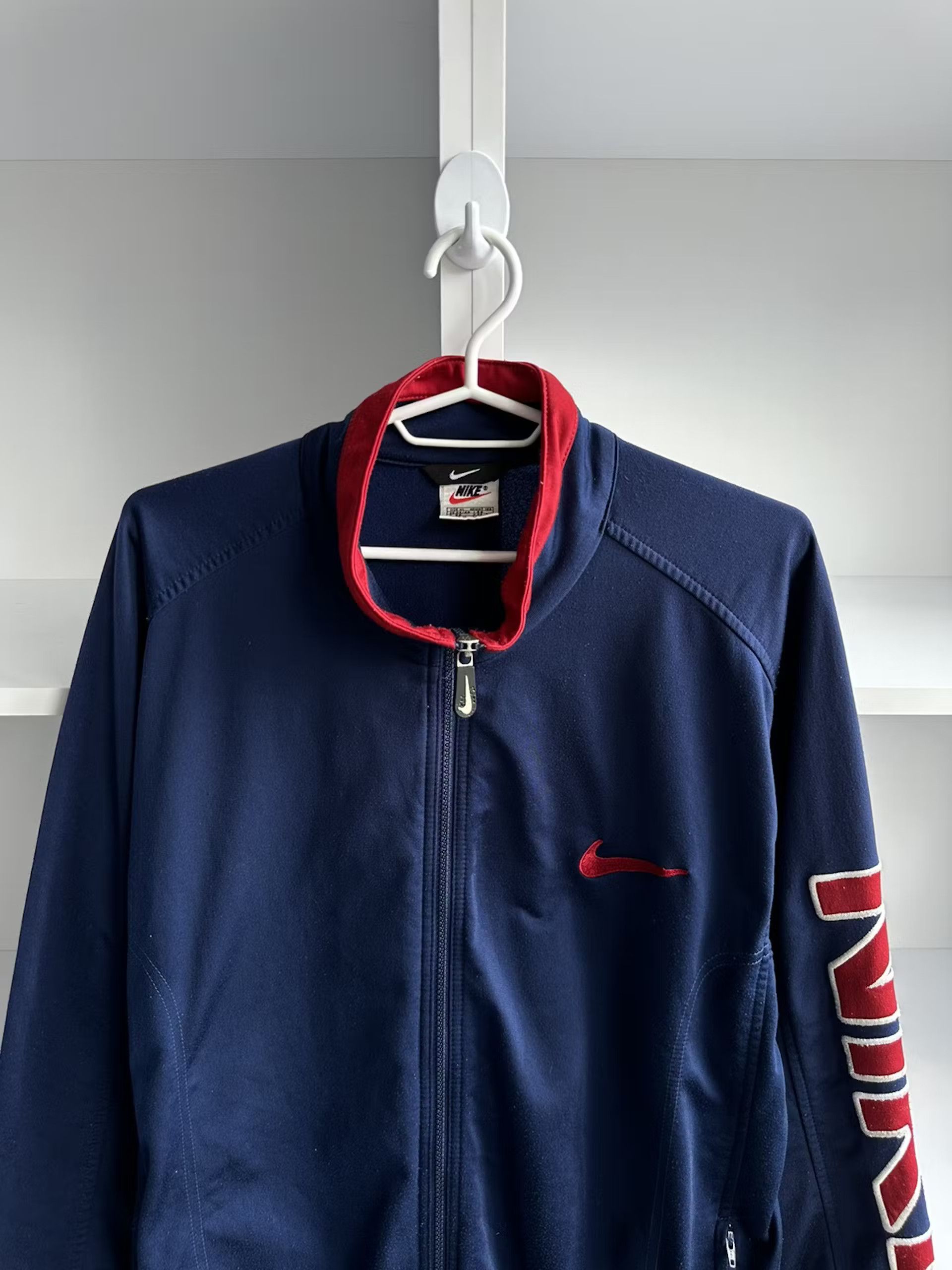 Nike × Vintage Vintage Nike Premier Navy Track Jacket Size US XL / EU 56 / 4 - 3 Thumbnail