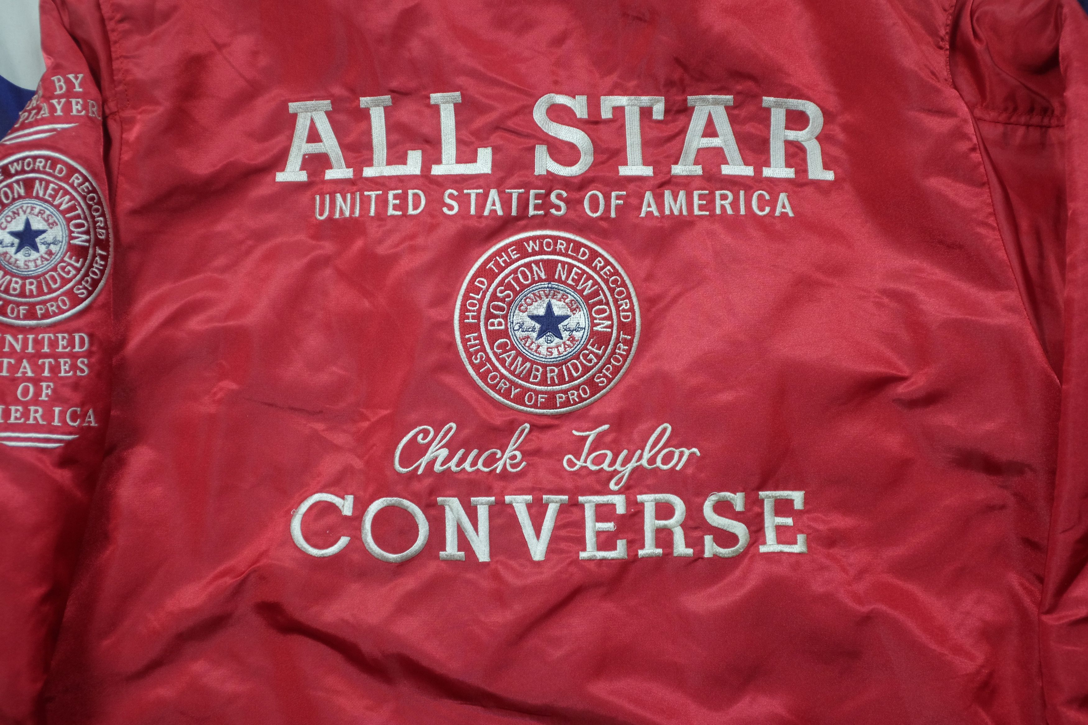 Converse Converse Bombers Sherpa Lining Hoodie Big Logo Jacket Red Size US L / EU 52-54 / 3 - 5 Thumbnail