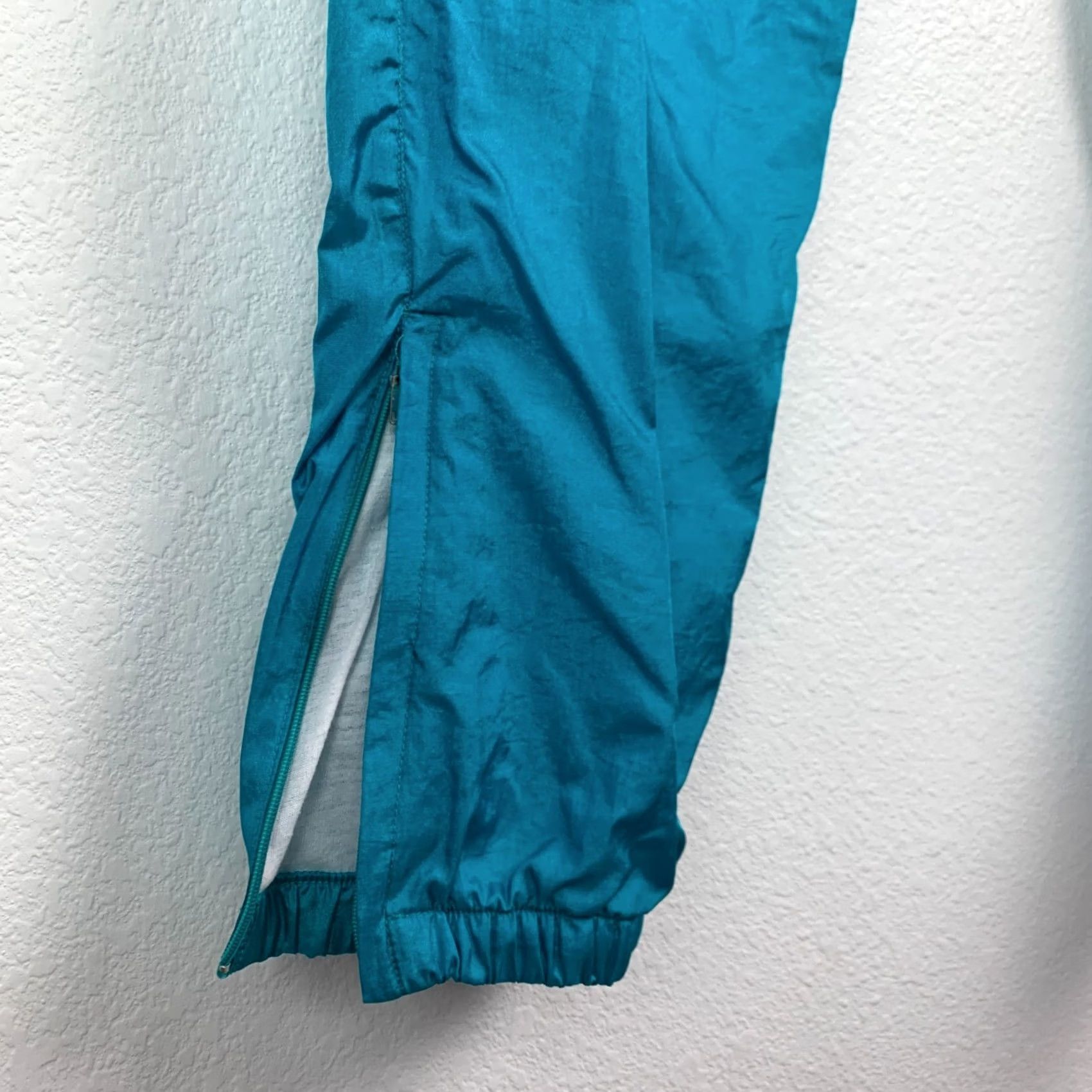 ESPIRIT VINTAGE Pro Spirit Swish Nylon Windbreaker Teal Blue Pants Size Small Size US 29 - 6 Thumbnail
