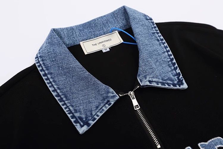 Japanese Brand × Vintage Men's ins high street letter patch lapel loose polo shirt Size US M / EU 48-50 / 2 - 3 Thumbnail