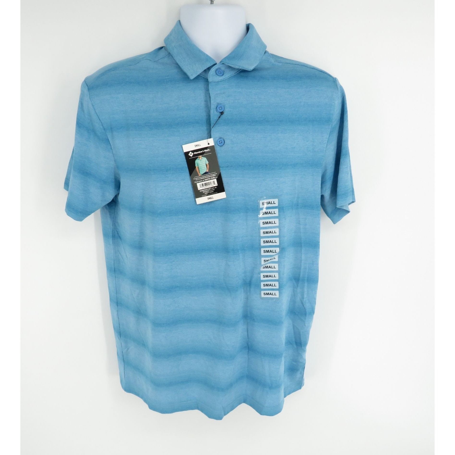 Other Members Mark Active Performance Polo Shirt Small Blue Moistu Size US S / EU 44-46 / 1 - 1 Thumbnail