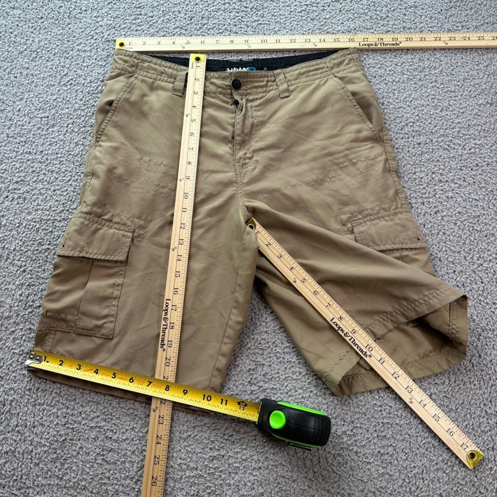 Tony Hawk Tony Hawk Mens Cargo Shorts Khaki Flat Front Size 32 Casual Size US 32 / EU 48 - 3 Thumbnail