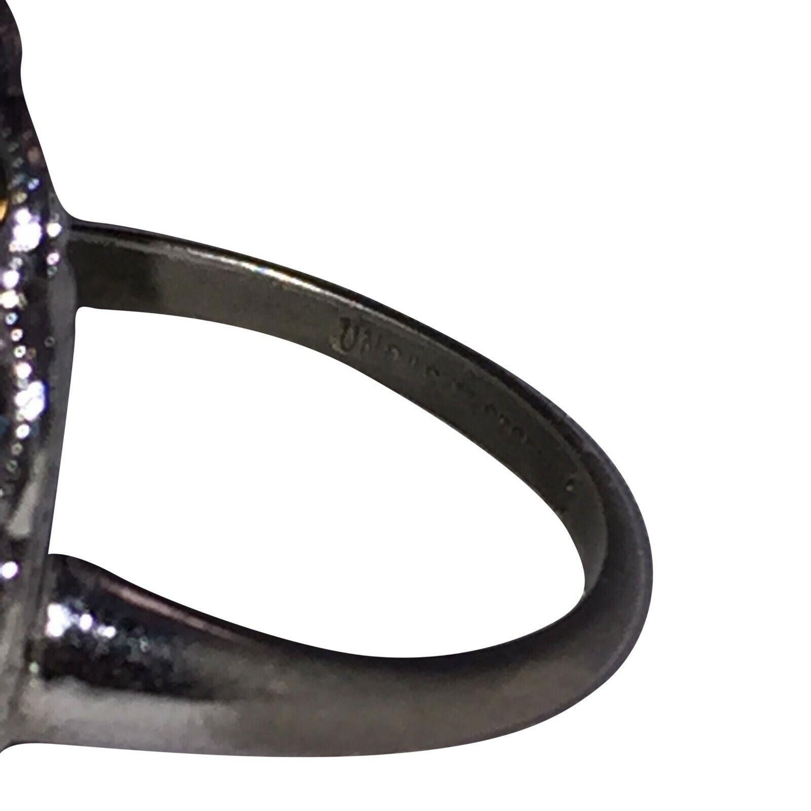 Designer Art Deco Sterling Silver Dome Marcasite Pave Ring Size ONE SIZE - 5 Thumbnail