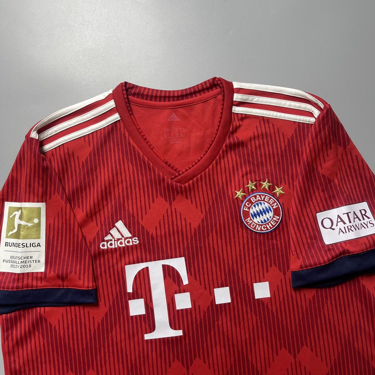Adidas BAYERN ADIDAS 2018/2019 FOOTBALL SOCCER HOME JERSEY Size US L / EU 52-54 / 3 - 5 Thumbnail