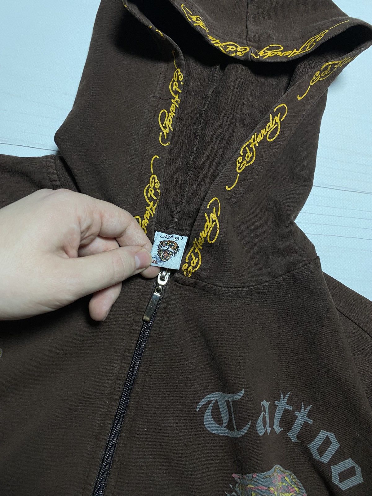 Ed Hardy Ed Hardy Christian Audigier Tattoo New York city zip hoodie Size XL / US 12-14 / IT 48-50 - 3 Thumbnail