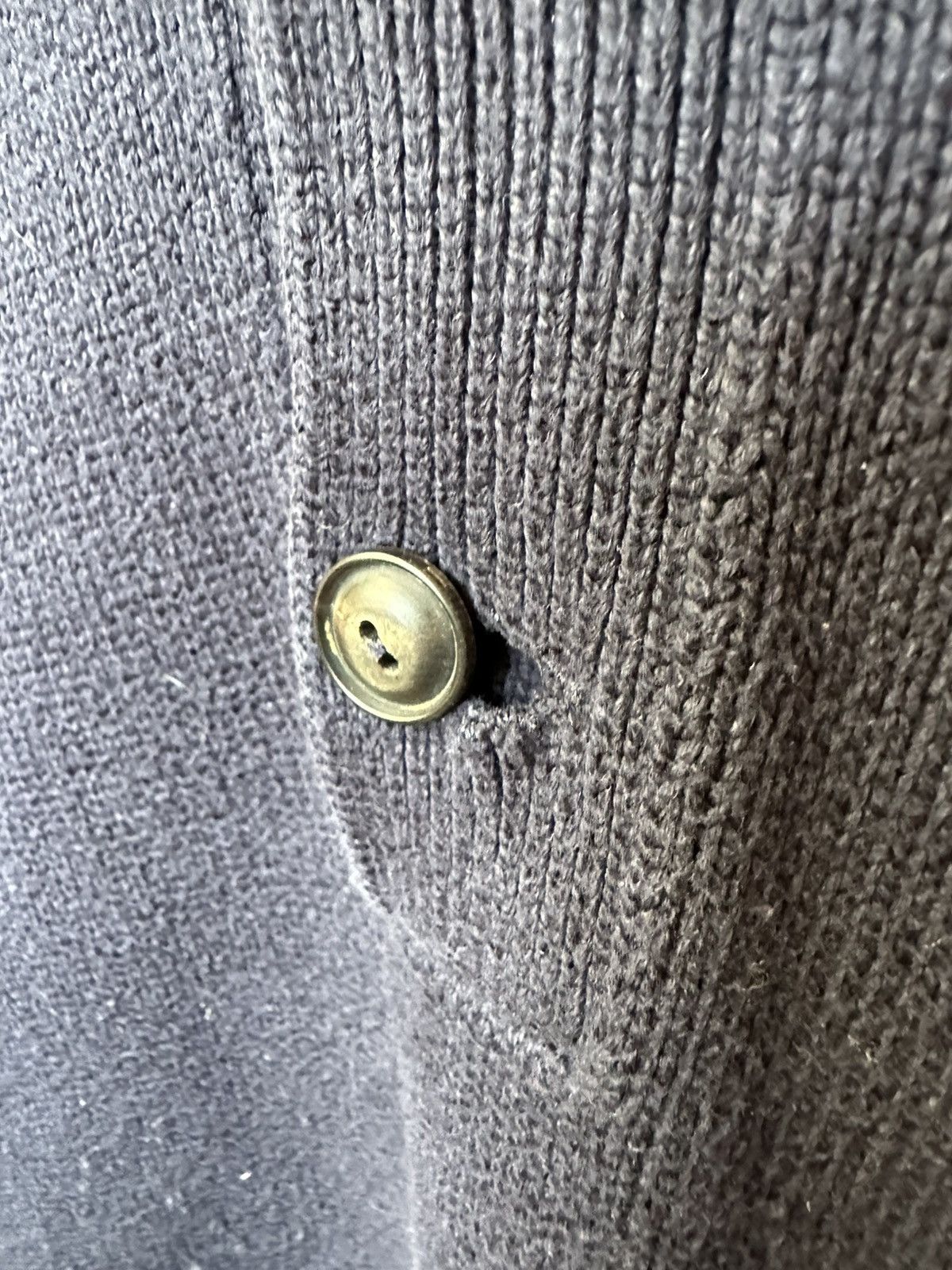 Polo Ralph Lauren × Vintage Polo Ralph Lauren Vintage 1/4 Button Knit Sweater Navy LS Size US M / EU 48-50 / 2 - 10 Thumbnail