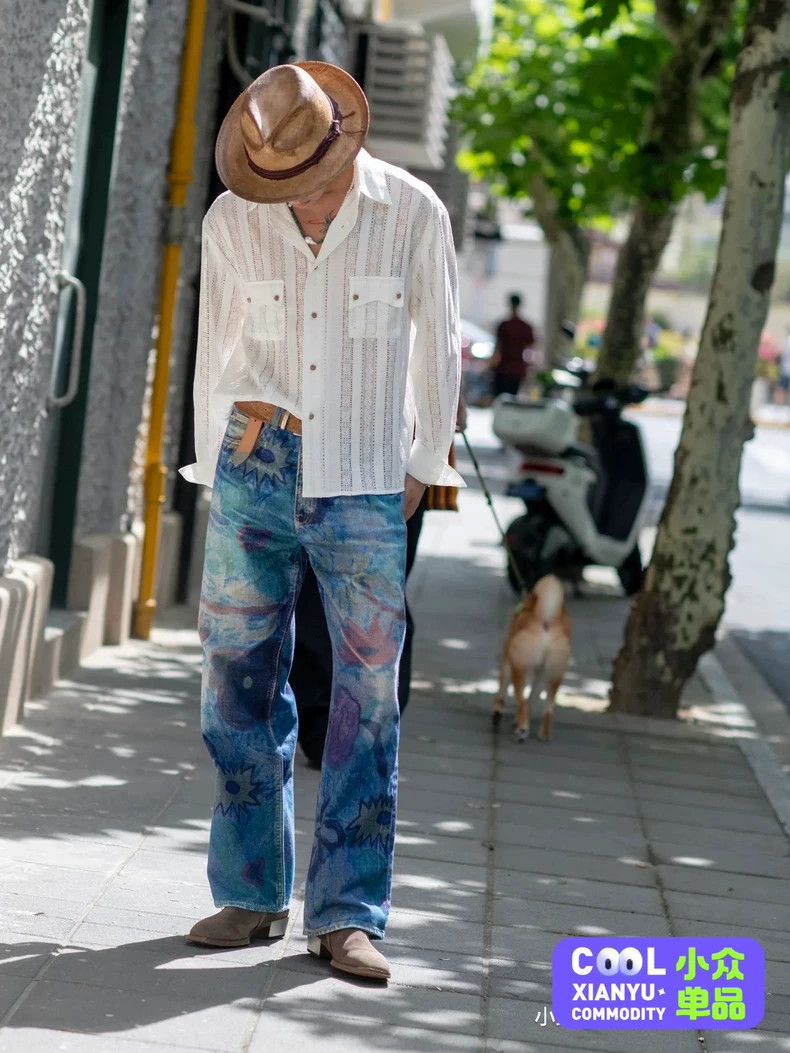 Our Legacy our legacy Third cut graffiti painted jeans 2503-Nextarrow Size US 32 / EU 48 - 5 Thumbnail