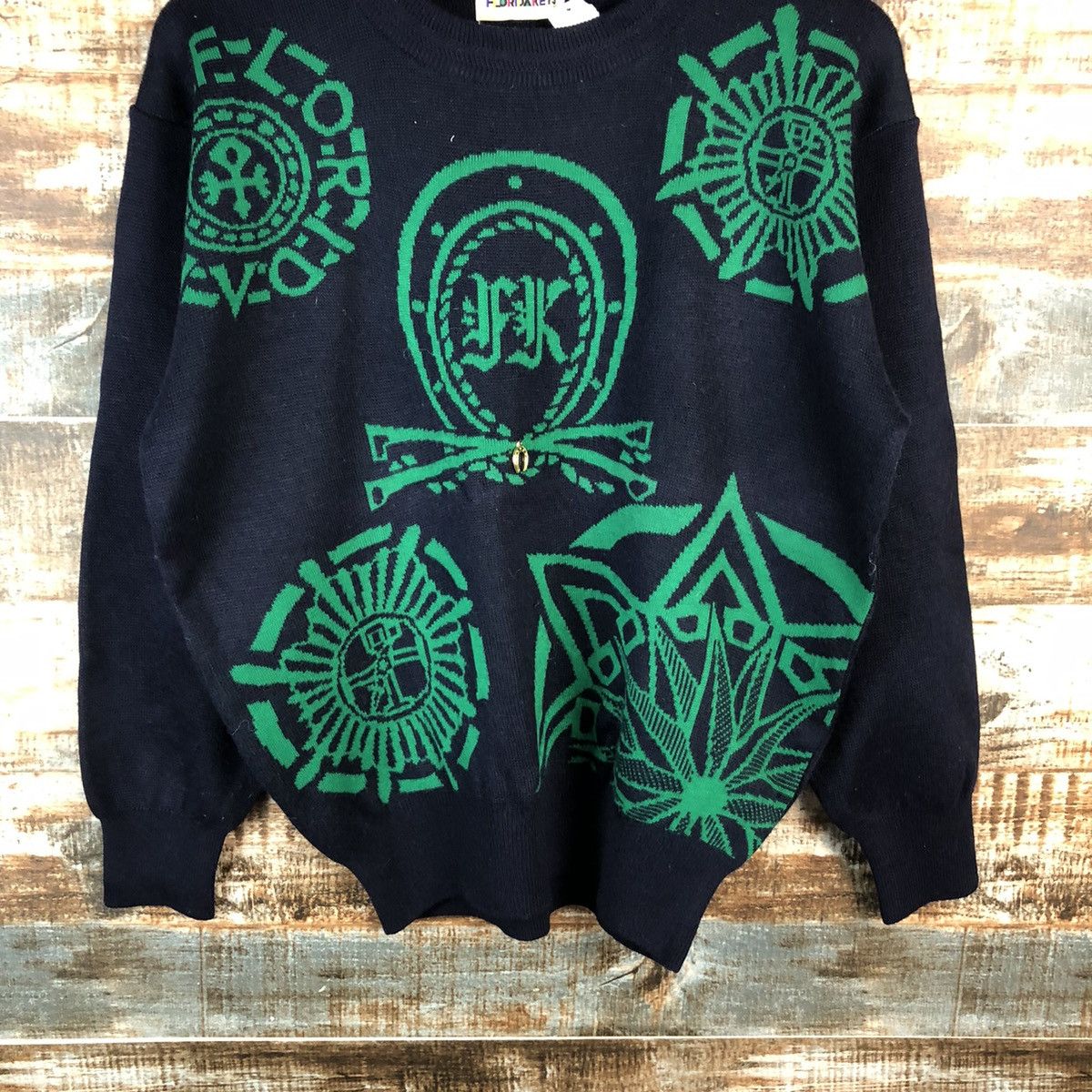 Homespun Knitwear DL Florida Keys japan vintage Dark Blue Knitwear #C165 Size US S / EU 44-46 / 1 - 3 Thumbnail