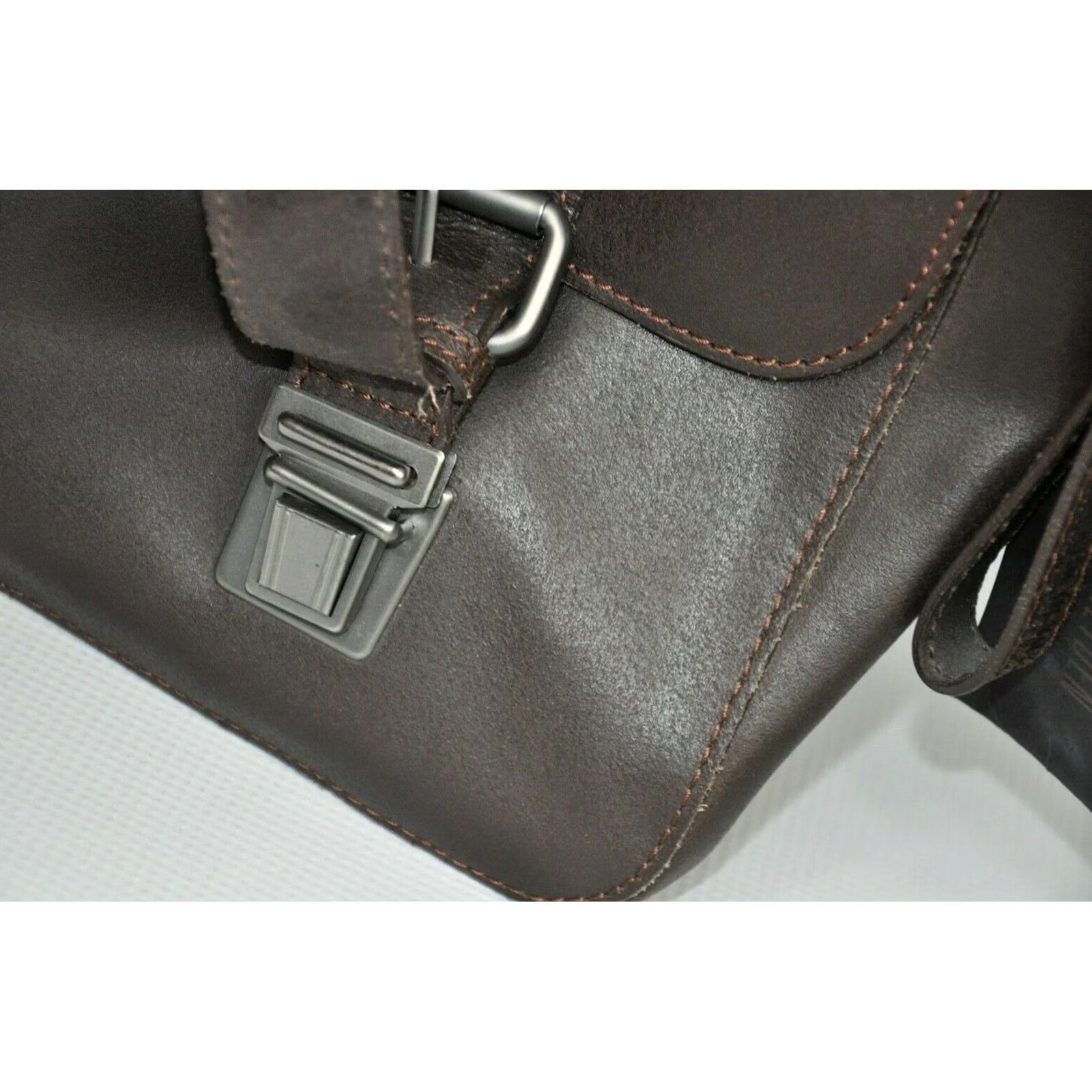 Vintage Leonhard Heyden Dakota Messenger L Leather Bag 38cm 10cm Brown Mens Size ONE SIZE - 5 Thumbnail