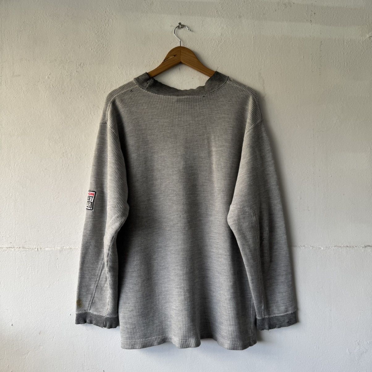 Sex Skateboards Vintage 1990s Vision Street Wear Distressed Waffle Shirt Size US L / EU 52-54 / 3 - 9 Thumbnail