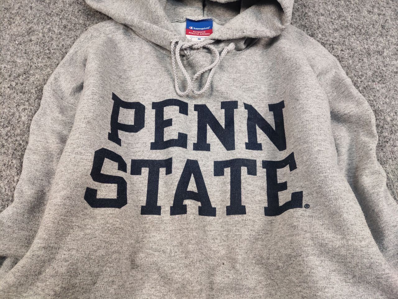 Champion Vintage 90's Champion Penn State Logo Gray Blank Hoodie Size US M / EU 48-50 / 2 - 11 Thumbnail