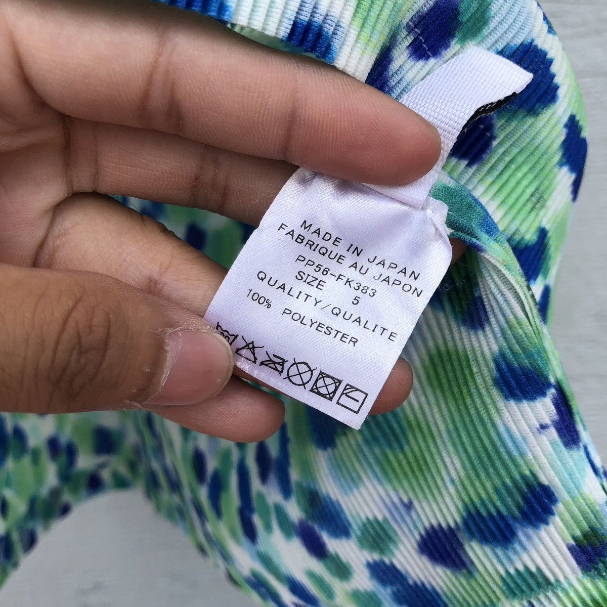Pleats Please Issey Miyake Pleats please Marble Graphic Blouse Size M / US 6-8 / IT 42-44 - 4 Thumbnail