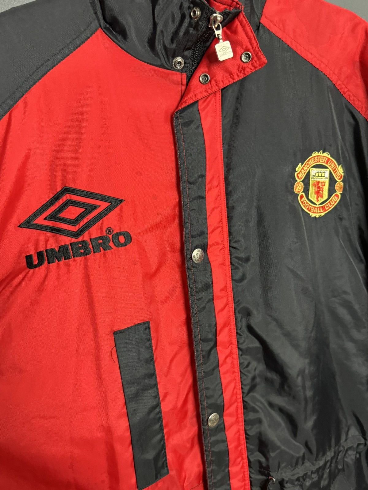 Umbro Vintage Manchester United 1990’s Training Football Jacket Size US L / EU 52-54 / 3 - 3 Thumbnail