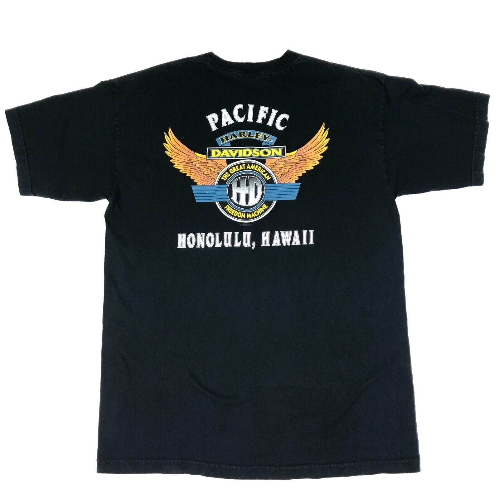 Harley Davidson × Vintage vintage 1996 Harley Davidson Bald Eagle Head Honolulu Shirt Size US XL / EU 56 / 4 - 5 Thumbnail