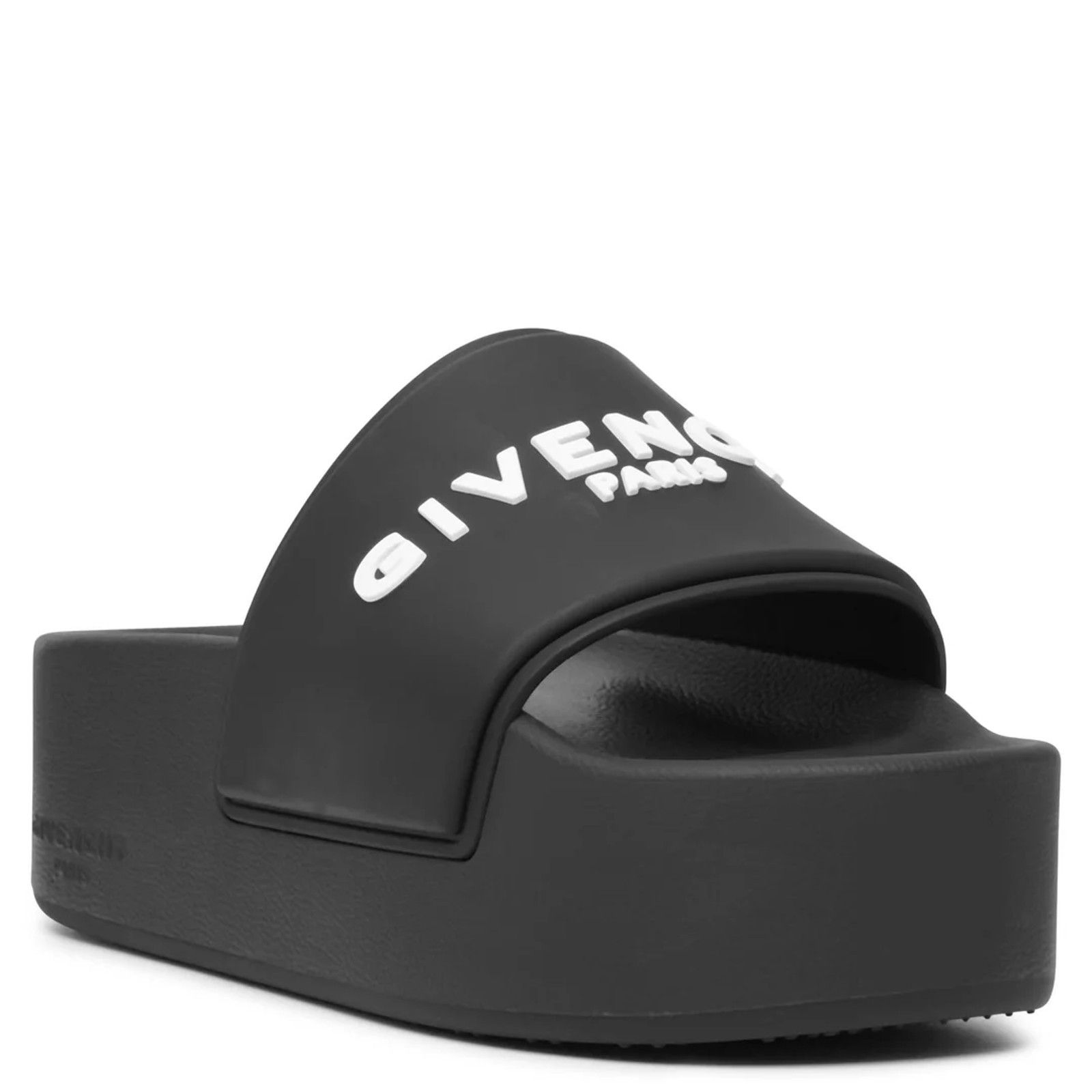 Givenchy Platform Rubber Logo Slide On Pool Sandal Flip Flop Flat 37 Size US 7 / IT 37 - 3 Thumbnail
