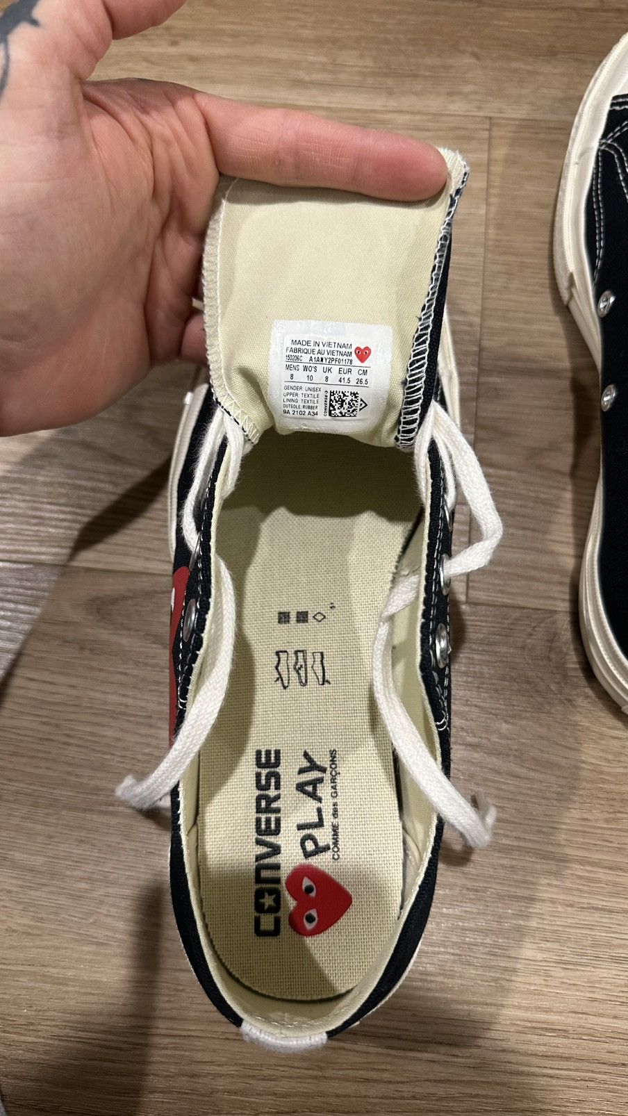 Comme des Garcons CDG Low Top Chucks Size US 9 / EU 42 - 7 Thumbnail