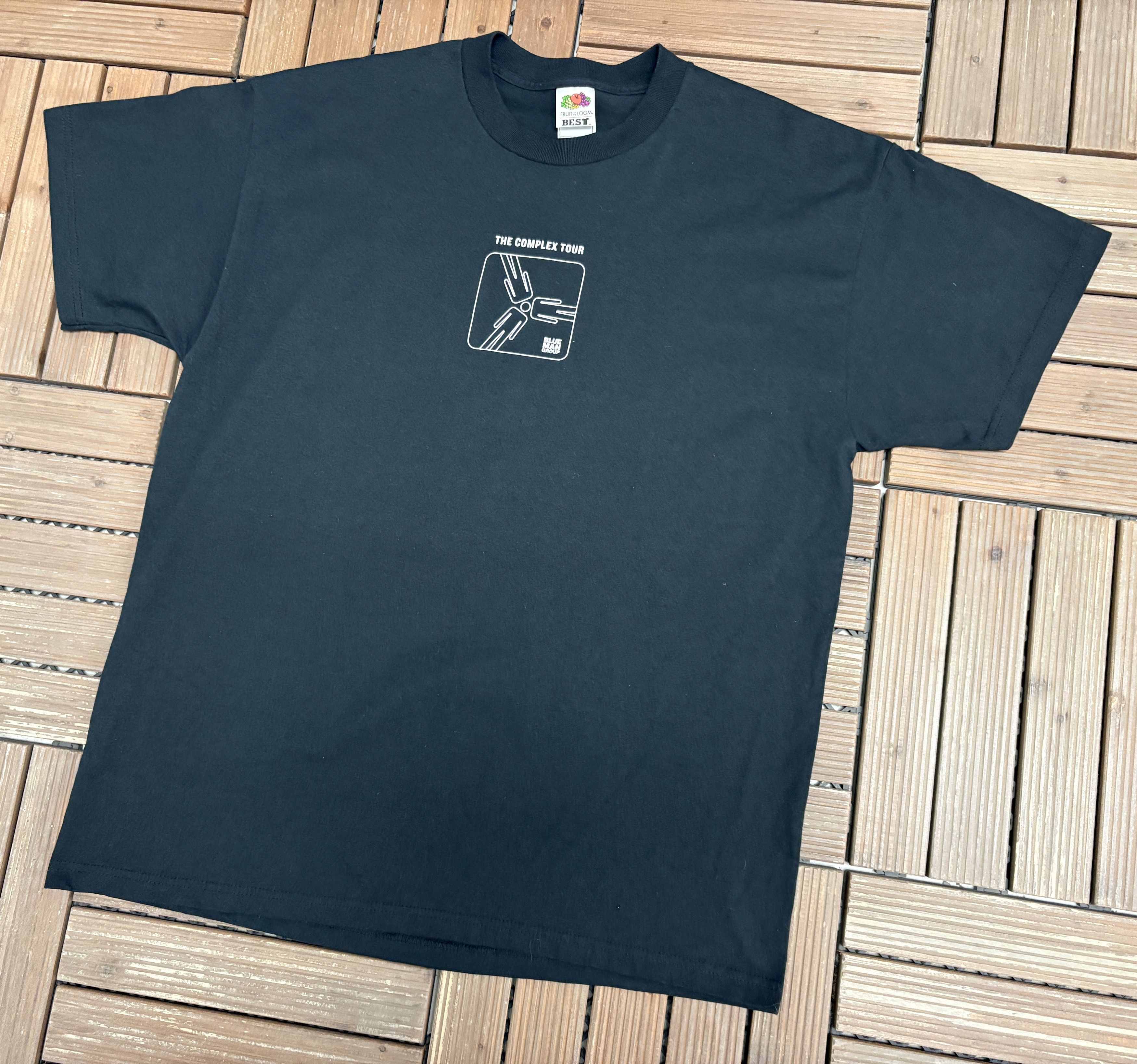 Vintage Blue Man Group The Complex Tour Vintage Black T-Shirt Size US XL / EU 56 / 4 - 3 Thumbnail