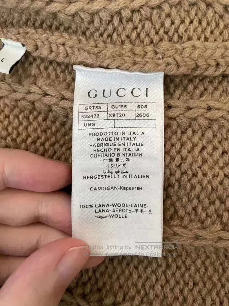 Gucci Gucci Coarsely woven wool cardigan coat Size US L / EU 52-54 / 3 - 3 Thumbnail