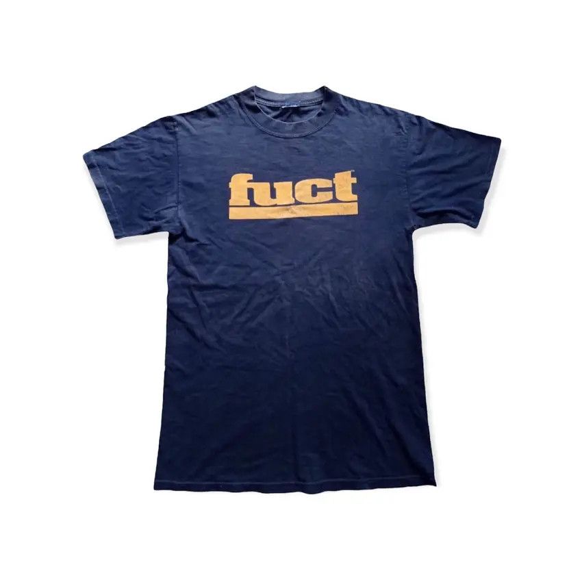 image of Vintage Fuct Spellout Big Logo Tshirt in Faded Blue, Men's (Size Medium)