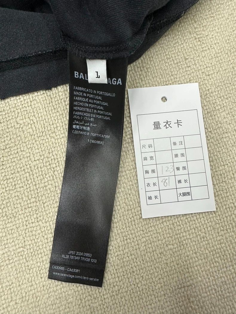 Balenciaga Balenciaga 25ss Dissolve 3B Liquified Wash Worn Short Sleev Size US S / EU 44-46 / 1 - 5 Thumbnail