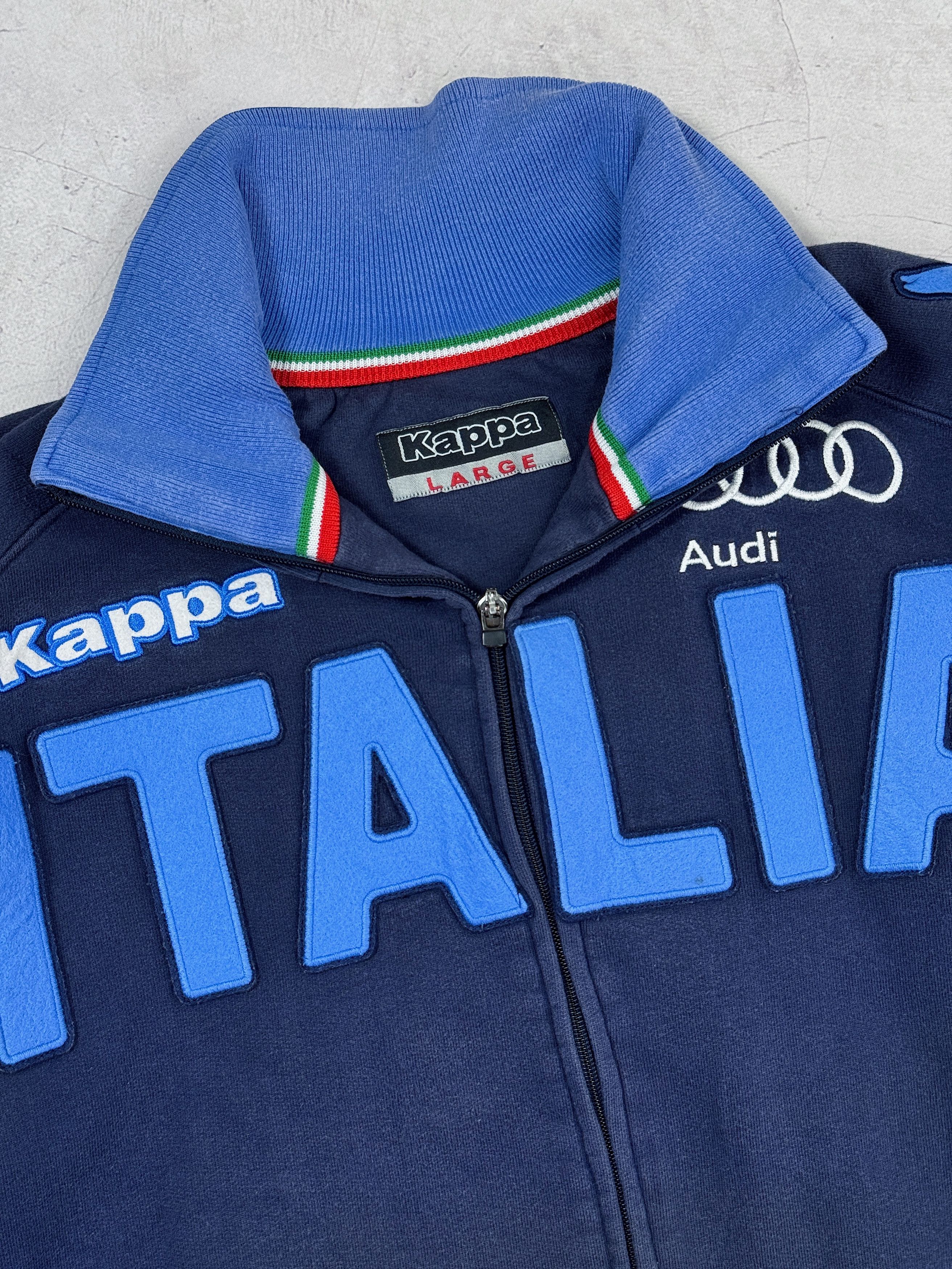 Kappa F.I.S.I. Italy Olympic Ski Team Track Jacket by Kappa Size US L / EU 52-54 / 3 - 4 Thumbnail