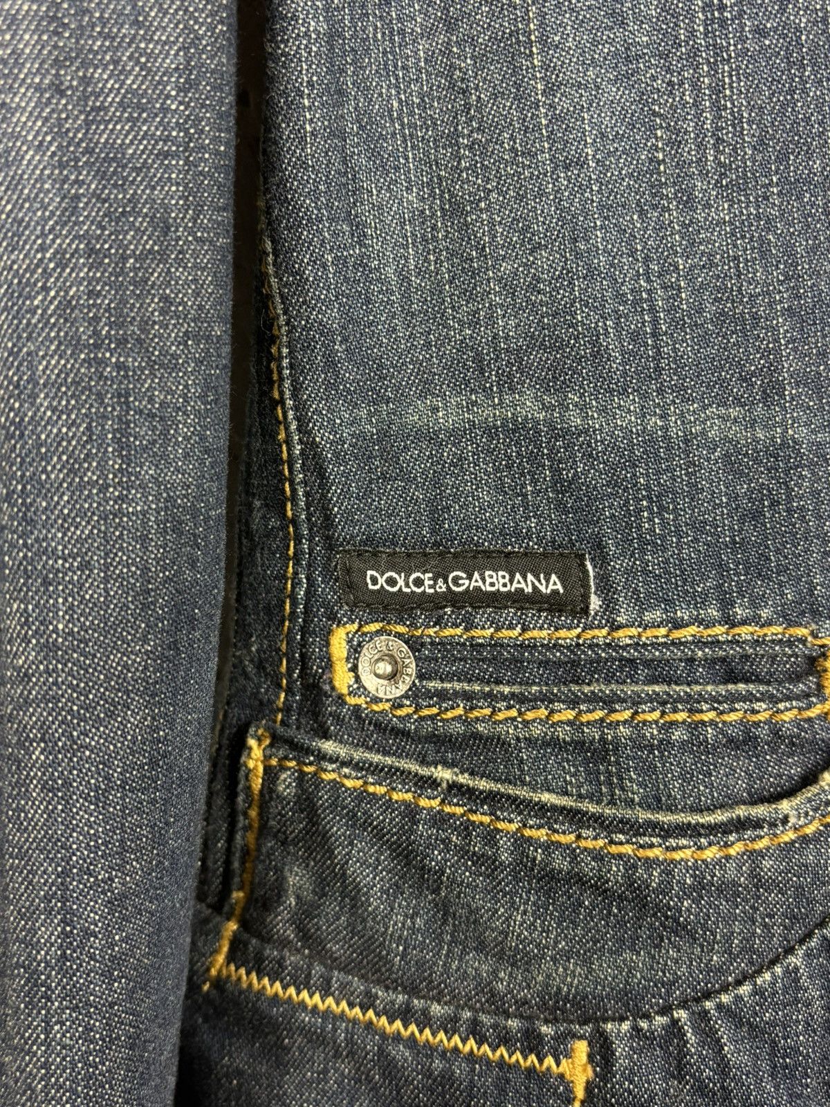 Dolce & Gabbana Dolce & Gabbana Blue Washed Denim Button Up Jeans Jacket Size XS / US 0-2 / IT 36-38 - 5 Thumbnail