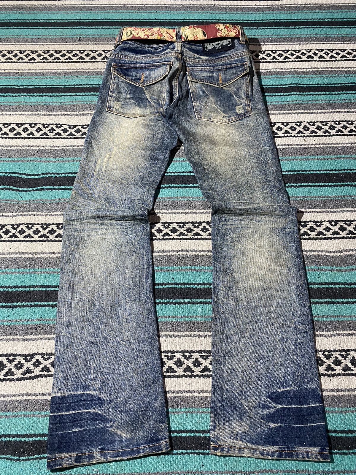 Kapital 2000s Lowbox - Distressed Claw Denim Pants Size US 31 - 5 Thumbnail