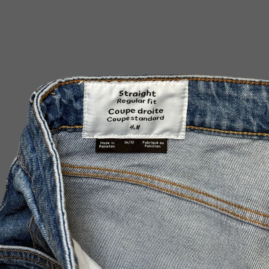 H&M H&M Regular Fit Blue Denim Jeans Men's Size 36x32 Size US 36 / EU 52 - 5 Thumbnail