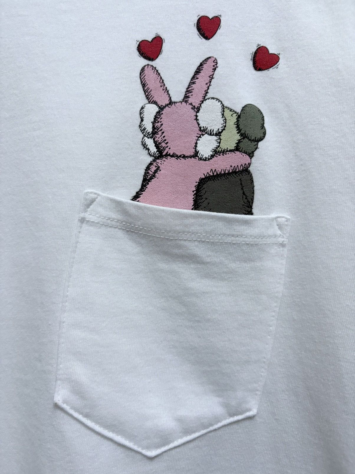 Original Fake 2000's Original Fake " Kaws + Warhol " Kiss Pocket T-Shirt Size US S / EU 44-46 / 1 - 4 Thumbnail
