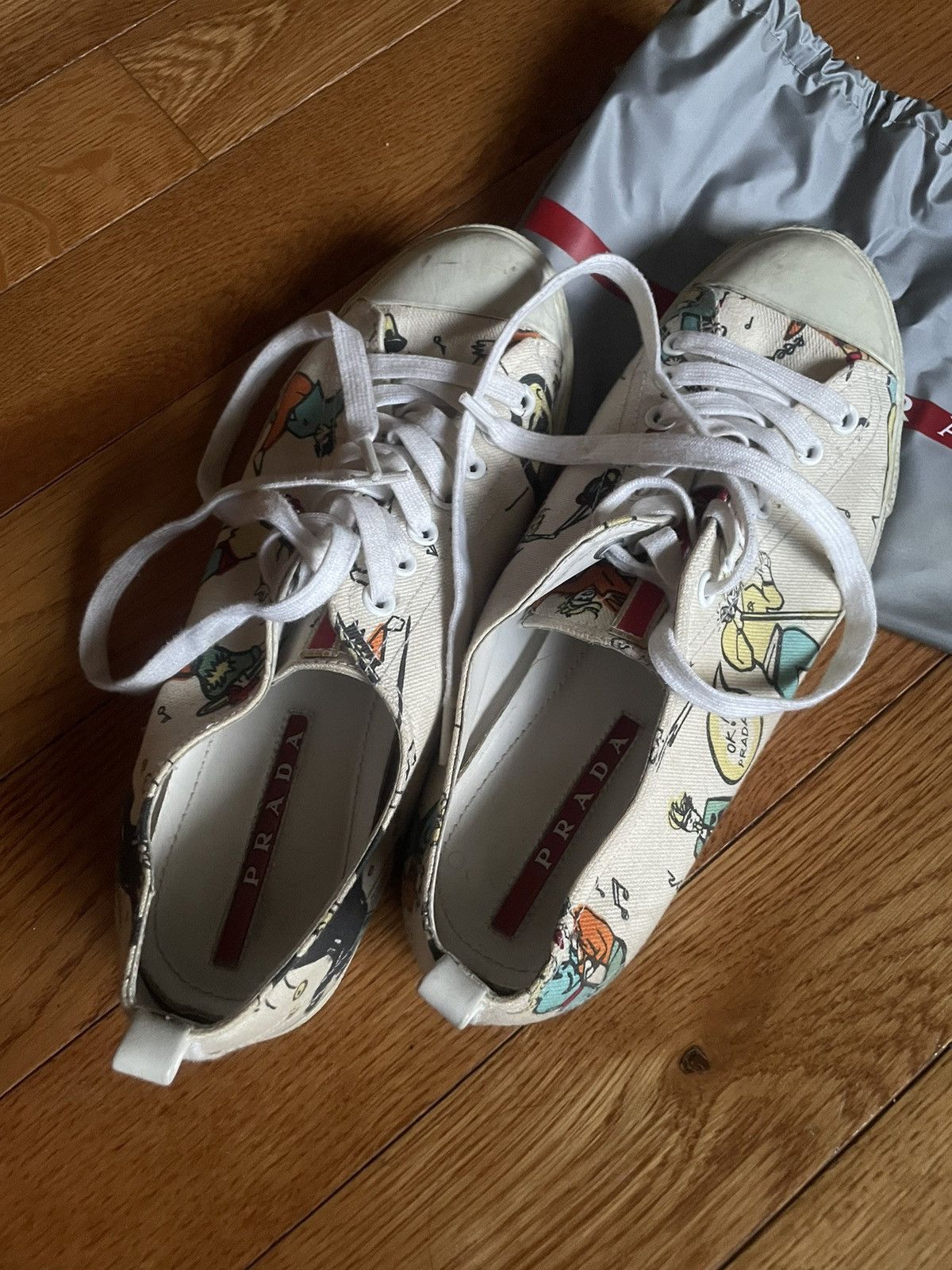 Prada MEN’S PRADA LOWTOP RUNWAY CHUCKS Size US 7 / EU 40 - 8 Thumbnail