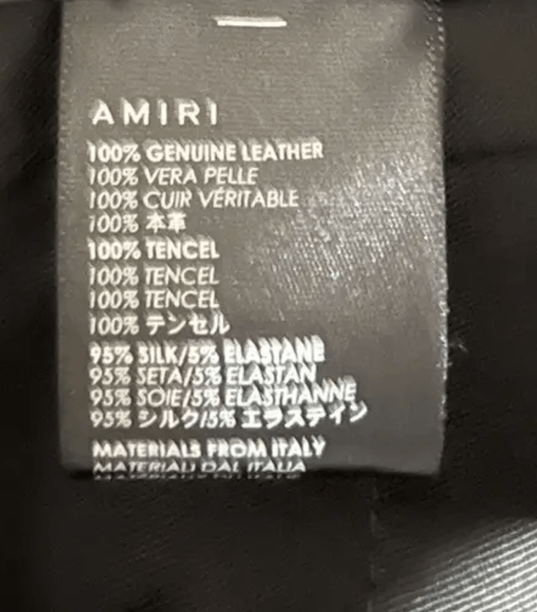 AMIRI Women’s Leather Zip Jacket – Bone White