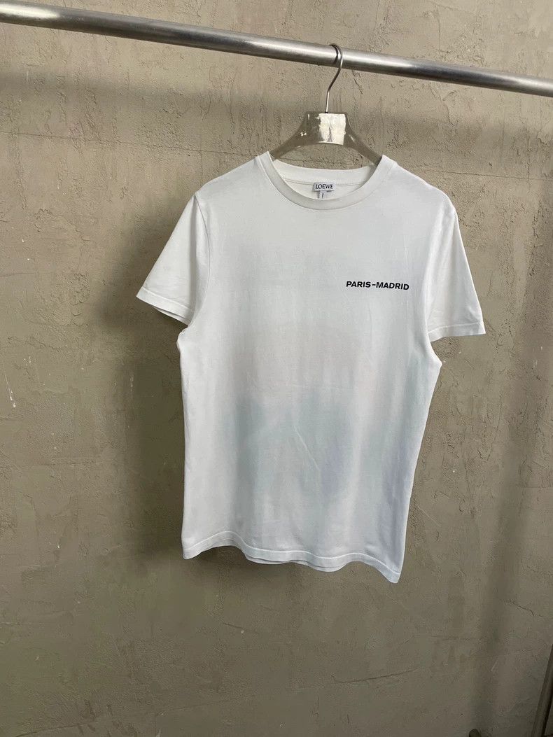 Loewe LOEWE White short sleeve T-shirt with landscape logo on th Size S / US 4 / IT 40 - 1 Thumbnail