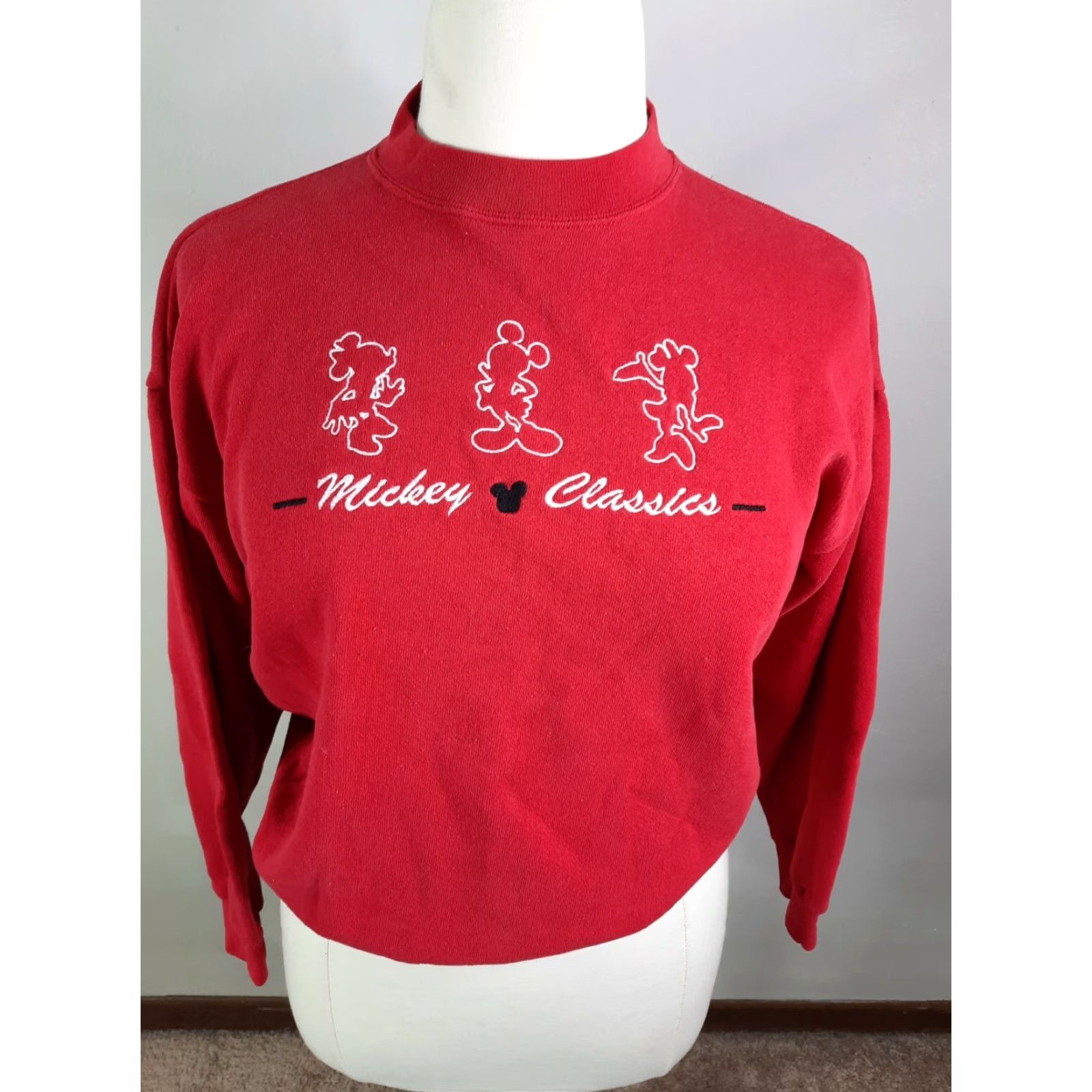 Mickey Unlimited VINTAGE Mickey Unlimited Disney Red Crewneck Sweatshirt Womens Large Size L / US 10 / IT 46 - 4 Thumbnail