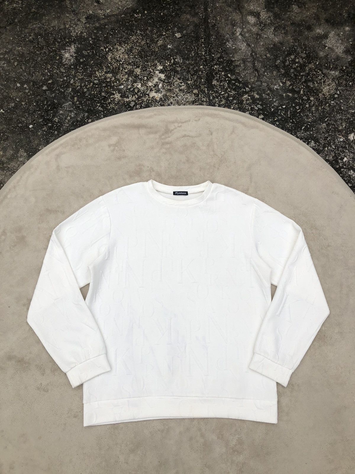 Vintage 💥Vintage Plymtone Emerging Alphabet Sweatshirt Size US L / EU 52-54 / 3 - 2 Thumbnail
